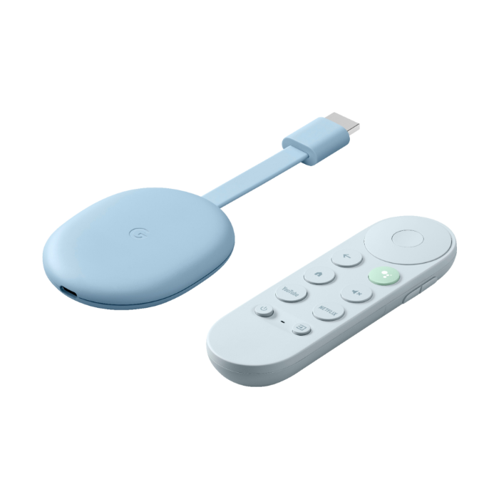 Google Chromecast con Google TV (4K) - Streaming Stick Sky Celeste